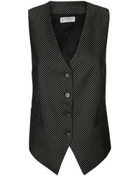 Alberto Biani - Front Button Welt Vest - Lyst