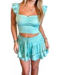 Reset By Jane - Buttercup Flutter Sleeve Top - Lyst