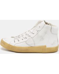 Philippe Model - Leather High Top Sneakers - Lyst