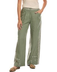 Johnny Was - Wide Leg Pleated Linen Pant - Lyst
