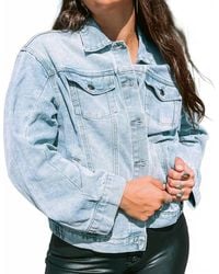 Listicle - Boyfriend Denim Jacket - Lyst