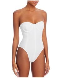 Norma Kamali - Corset Mio Solid Nylon One-piece Swimsuit - Lyst