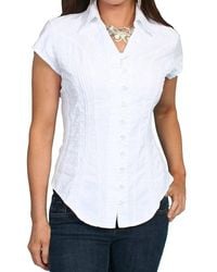Scully - Cap Sleeve Blouse - Lyst
