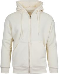 Unbranded - Faux Shearling Lined Full Zip-Up Hoodie Sweatshirt - Lyst