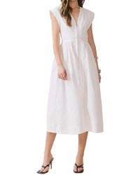 TCEC - Connie Cap Sleeve Midi Dress - Lyst