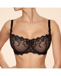 TRUEDAMES - Elegant Lace Balconette Bra With Soft Cups And Underwire Support - Lyst