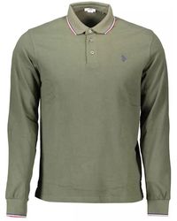 U.S. POLO ASSN. - Green Cotton Polo Shirt - Lyst