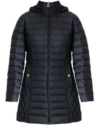 MICHAEL Michael Kors - Hooded Down Packable Jacket Coat With Removable Hood - Lyst