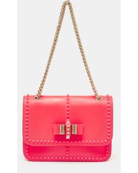 Christian Louboutin - Neon Matte And Patent Leather Sweet Charity Shoulder Bag - Lyst