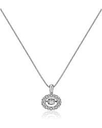 MAX + STONE - Dancing Diamond Real Diamond Circle Pendant Necklace For - Lyst