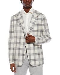 Isaia - Wool, Silk, & Linen-Blend Blazer - Lyst