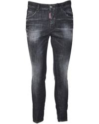 DSquared² - Slim-Fit Washed Denim Jeans With Distressed Details - Lyst