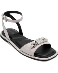 DKNY - Bacliff Flat Ankle Strap Sandal - Lyst