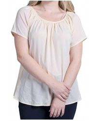 Gigi Moda - Contadina Off-Shoulder Blouse - Lyst