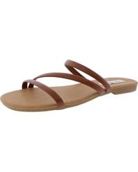 Steve Madden - Lady Strappy Faux Leather Slide Sandals - Lyst