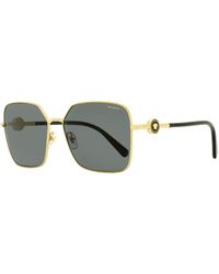 Versace - Polarized Sunglasses Ve2227 100281 Gold/black 59mm - Lyst