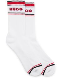 HUGO - 2 Pack Quarter Legnth Varsity Crew Socks - Lyst