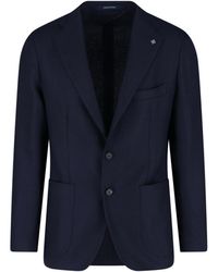Tagliatore - Virgin Wool Single-Breasted Blazer - Lyst