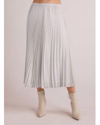 Bella Dahl - Hand Pleated Midi Skirt - Lyst