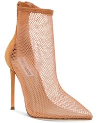 Steve Madden - Vielo Fishnet Ankle Boot Booties - Lyst