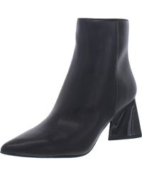Steve Madden - Ericka Faux Leather Block Heel Ankle Boots - Lyst