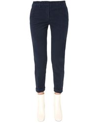 Aspesi - Slim Fit Trousers - Lyst