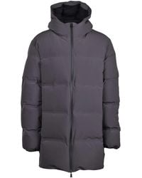 Herno - Padded Long Down Jacket With High Collar And Attached Hood - Lyst