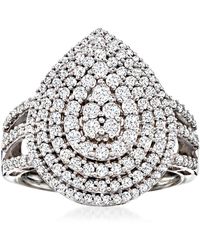 Ross-Simons - 1.03- Diamond Graduated Pear-Shaped Ring - Lyst