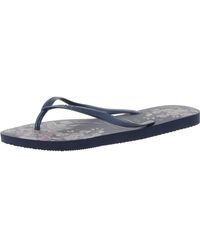Havaianas - Thongs Floral Flat Sandals - Lyst