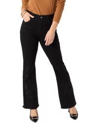 Coco + Carmen - Everstretch Baby Bootcut With Bottom Embroidery Jeans - Lyst