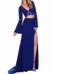 Rachel Allan - Long Sleeve 2 Piece Prom Dress - Lyst