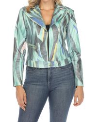 Insight - Liquid Ocean Waves Vegan Leather Jacket - Lyst