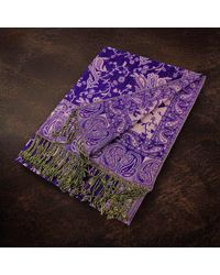 TRUEDAMES - Paisley Pattern Fringe Pashmina Reversible Scarf Shawl - Lyst
