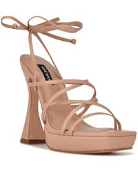Nine West - Ailey Ankle Wrap Dressy Platform Sandals - Lyst