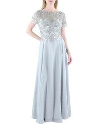 Xscape - Embellished Short Sleeve Chiffon Gown - Lyst