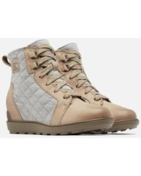 Sorel - Evie Ii Nw Lace Nl5024-264 Boots 5 Omega Taupe Suede Bootie Gbnc337 - Lyst