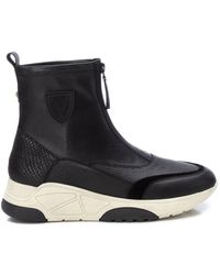 Xti - Leather Casual Booties Carmela By - Lyst