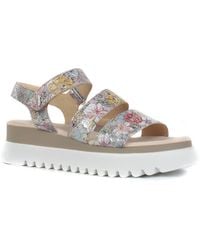 Gabor - Leather Platform Sandal - Lyst