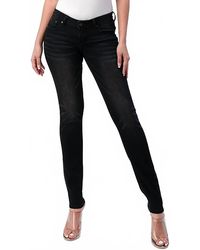 Grace In La - Mid-Rise Denim Skinny Jean - Lyst