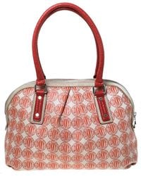 DKNY - Signature Pvc And Leather Dome Satchel - Lyst