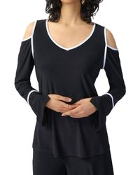 Joseph Ribkoff - Open Shoulder Two-Tone Top - Lyst