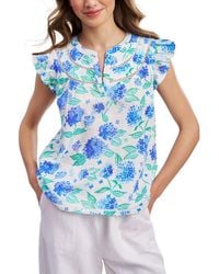 Roberta Roller Rabbit - Hydrangea Emerson Top - Lyst
