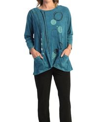 Jess & Jane - Lollipop Mineral Washed Patch Pocket Cotton Top - Lyst