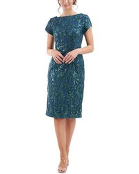 JS Collections - Embroidered Sequined Sheath Dress - Lyst
