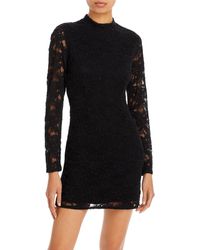 Bardot - Vezza Lace Long Sleeves Cocktail And Party Dress - Lyst