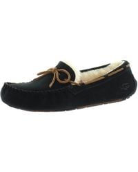 UGG - Dakota Suede Shearling Lined Moccasin Slippers - Lyst