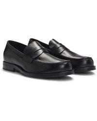 BOSS - Dressletic Slip-On Penny Loafers - Lyst
