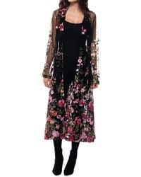 Adore - Embroidered Mesh Duster Jacket - Lyst