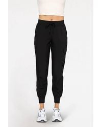 Mono B - High-Waisted Capri Active Joggers With Pockets - Lyst