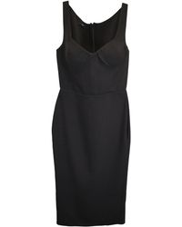 Alex Perry - Pagett Midi Sweetheart Neck Dress - Lyst